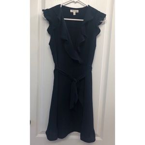 Ruffle Faux-Wrap Dress